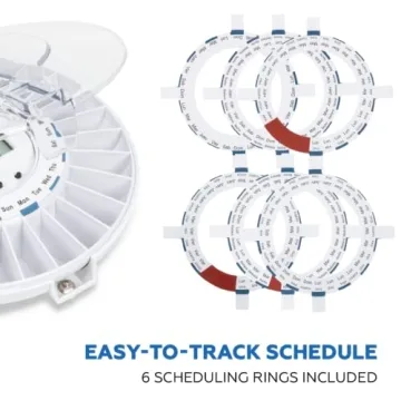 Secure Med-E-Lert Automatic Pill Dispenser with Key Lock