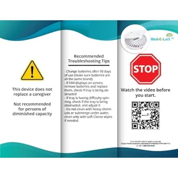 Secure Med-E-Lert Automatic Pill Dispenser with Key Lock