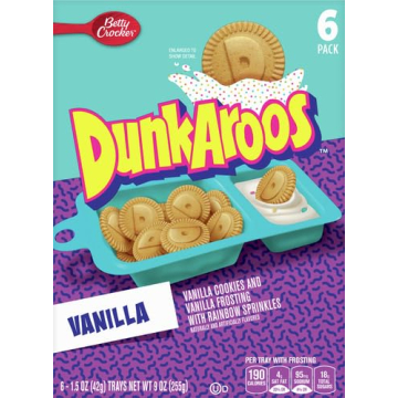 Dunkaroos Vanilla Cookies & Frosting 6 ct