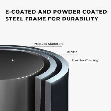 Grand patio Outdoor Side Table, 18-inch Small Round Side Table, Black Patio End Table with Adjustable Feet, Elegant Accent Side Table for Balcony Porch Deck Poolside