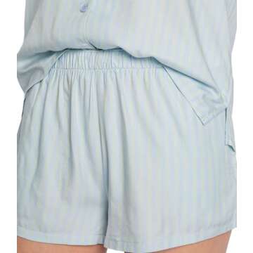 PJ SalvageThe Summer I Turned Pretty Pj Set Woven StripeMint SeaSmall