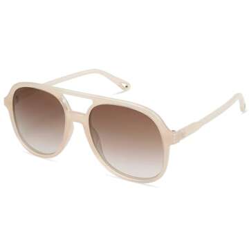 SOJOS Retro Polarized Aviator Sunglasses for Women Men Classic 70s Vintage Trendy Square Aviators SJ2174, Pink/Light Brown