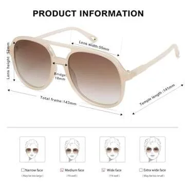 SOJOS Retro Polarized Aviator Sunglasses for Men Women