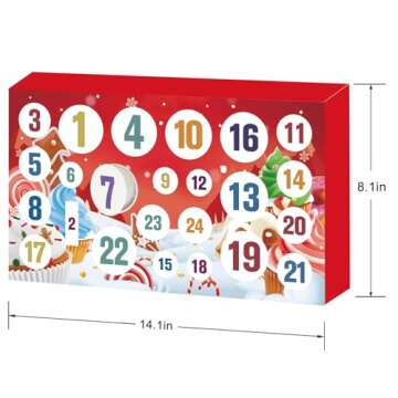 Advent Calendar 2024-24 Days of Slime and Charms Kit - Christmas Countdown Calendars Gifts for Girls...