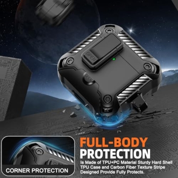 Polislime AirPods 4 Case with Phone Stand & Cleaner Kit