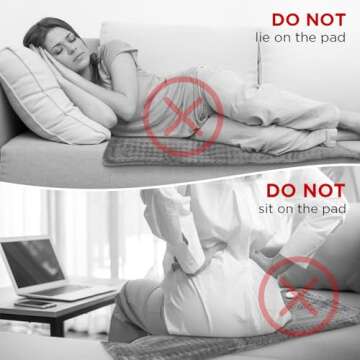 NOWWISH Heating Pad for Back Pain & Cramps Relief, Moist Heat Electric Heating Pads with Auto Shut-Off, Gifts for Women (Green, 11 "x 24")