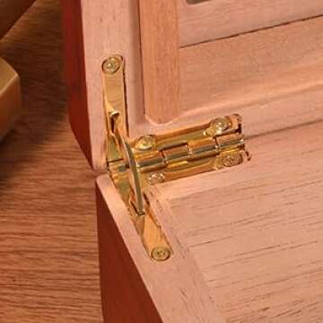 Modern Cedar Cigar Humidor with Glass Top and Hygrometer