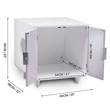 Staart Dyad Cat Litter Box Enclosure Stylish Side Table