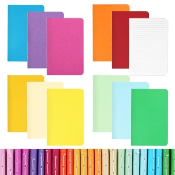 EOOUT 24pcs Lined Small Journals, 3.5 x 5.5in Journals for Kids and Students