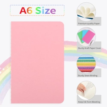 EOOUT 24pcs Mini Pocket Journals in 12 Colors for All Ages