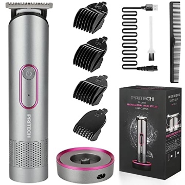 PRITECH Hair Trimmer for Women, Waterproof Bikini Trimmer for Women for Wet & Dry Use, Rechargeable ...