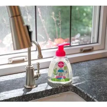 Dapple Foaming Dish Soap, Plant Based, Hypoallergenic for Sensitive Skin, Fragrance Free 13 Fl Oz (Pack of 3)