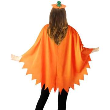 HEYFIZZ Pumpkin Costume with Accessories for Women