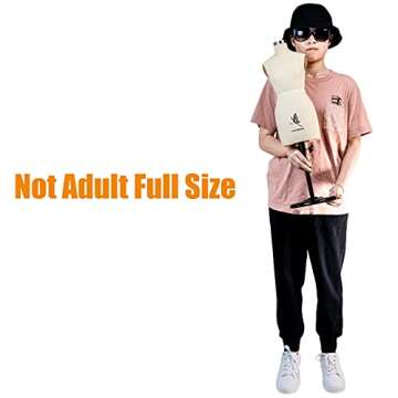 lavandeform Half Scale Dress Form 1:2 Miniature Sewing Half Size Mannequin. straightly into Body Inside,（Not Adult Full Size） Fully Pinnable Dressmaker Dummy. (beiges)