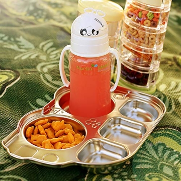 Innobaby Stainless Bus Plate for Healthy Eating Fun