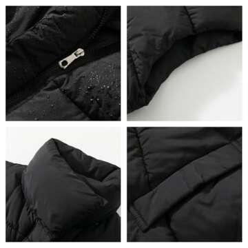 PUFFIT Women's Puffer Vest, Sleeveless Bubble Vests Outerwear with Trendy Hidden Diagonal Zipper, Stand Collar, Side Pockets, Ultra Soft Versatile Padded Puffy Gilet