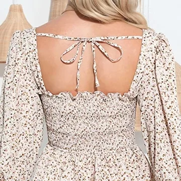 Elegant Byinns Square Neck Ruffle Dress for All Occasions