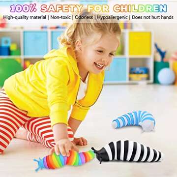 Cevioce Fidget Slug Toy - Fun Sensory Stress Relief Gift