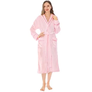 PAVILIA Women's Plush Fleece Bathrobe - Cozy, Soft, Elegant