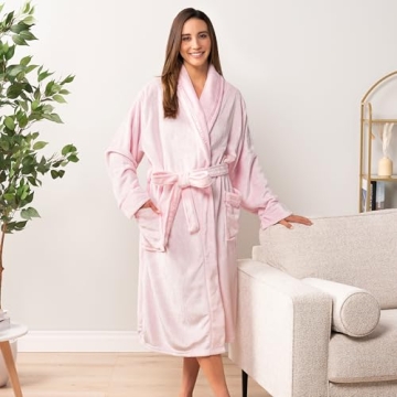 PAVILIA Women's Plush Fleece Bathrobe - Cozy, Soft, Elegant