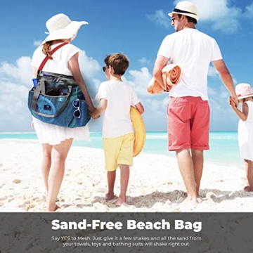 Red Suricata Mesh Beach Bag - Extra Large Durable Tote