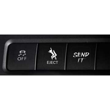 Novelty Stickers for Car or Truck Unused Buttons - Interior Dash Rocker Console Switch Decals