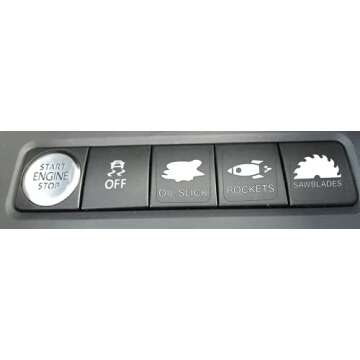 Novelty Stickers for Car or Truck Unused Buttons - Interior Dash Rocker Console Switch Decals