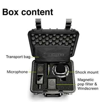 LEWITT LCT 540 S Large-Diaphragm Studio Condenser Microphone - Ultra Low self-Noise - Ideal for Extreme Processing - Low-Cut Filter and Attenuation - Military spec Transport case Included
