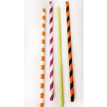 Charmed Halloween Biodegradable Paper Straw Pack of 100