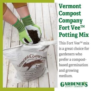 Vermont Compost Company Fort Vee - Organic Potting Soil Mix | High-Nutrient Compost-Based Potting So...