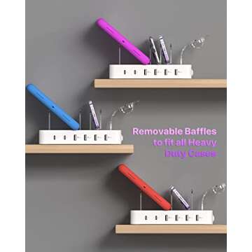 SooPii 6-Port USB C Charging Station for Multiple Devices,2 PD 20W Fast Charging for lPhone 15 and More,6 Charging Cables and 2in1 Holder for IWatch Charger & Air Pods Included