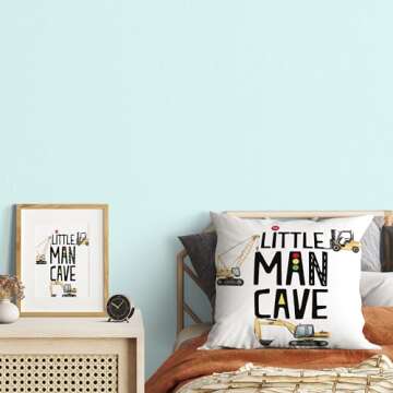 Yuzi-n Construction Trucks Pillow Cases for Boys