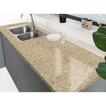 GloryTik Brown Marble Contact Paper for Kitchen & Bath