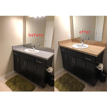 GloryTik Brown Marble Contact Paper for Kitchen & Bath