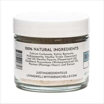 Living Well with Dr. Michelle Remineralizing Tooth Powder | Fluoride-Free Formula with Hydroxyapatit...