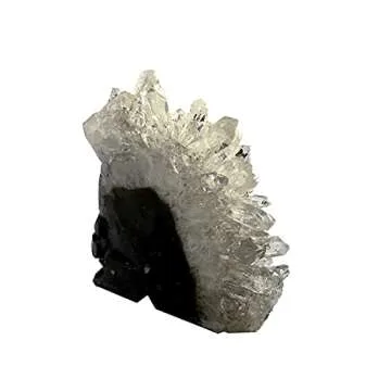 MOSOAO Healing Crystal Stone Human Reiki Skull Figurine Statue Sculptures Natural Hand Carved Quartz Crystal Cluster Point Skull 2"