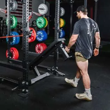 Titan Fitness Elite Flat Bench for Home Gym Strength Training