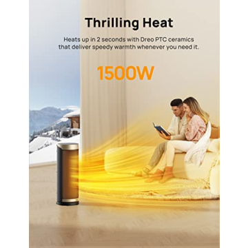 Dreo Space Heater: 1500W Quiet Ceramic Heater with Remote Control