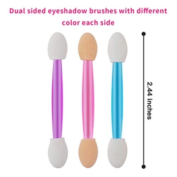 Cuttte 60PCS Dual-Sides Eyeshadow Applicators Set