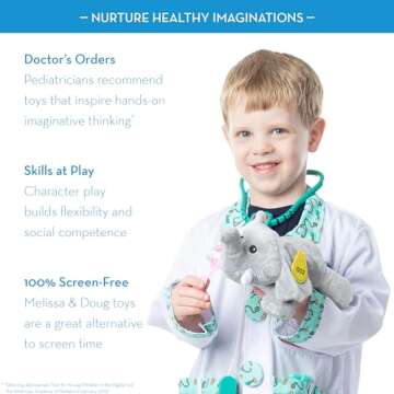Melissa & Doug Doctor Role Play Costume Dress-Up Set (7 pcs)