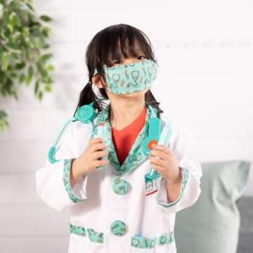 Melissa & Doug Doctor Role Play Costume Dress-Up Set (7 pcs)
