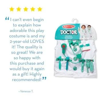 Melissa & Doug Doctor Role Play Costume Set for Kids