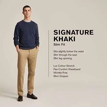 Dockers Khaki Lux Cotton Stretch Pants for Modern Men
