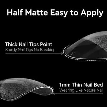 UNA GELLA Almond Oval Fake Nails Pre-shape 504pcs Oval Gel Nail Tips Round Oval Almond Press on Nails for Full Cover Acrylic Round Oval Full Nails False Nails 12 Sizes False Soft Gel Tips