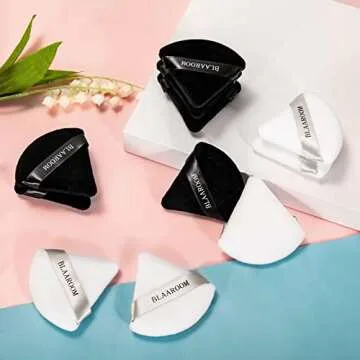 BLAAROOM 6 Velvet Triangle Powder Puffs - Flawless Makeup Tool