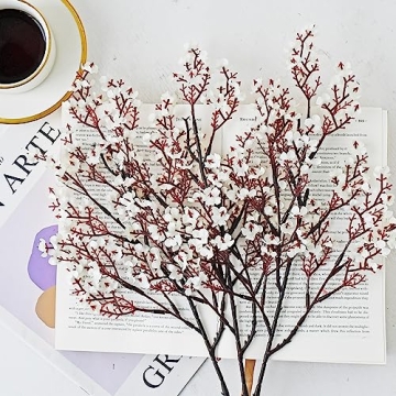 Shop ONLY ART 6 Bundles Ivory Silk Flowers for Decor