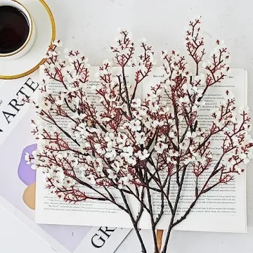 Shop ONLY ART 6 Bundles Ivory Silk Flowers for Decor