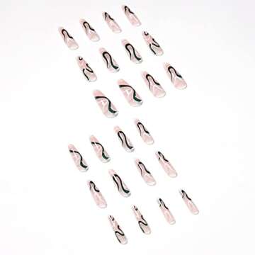 Vaveah Glossy Press on Nails Extra Long - 24 Pcs