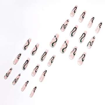 Vaveah Glossy Press on Nails Extra Long - 24 Pcs