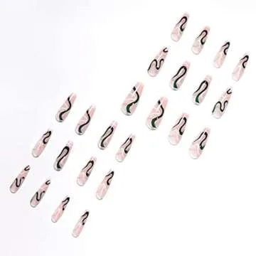 Vaveah Glossy Press on Nails Extra Long - 24 Pcs